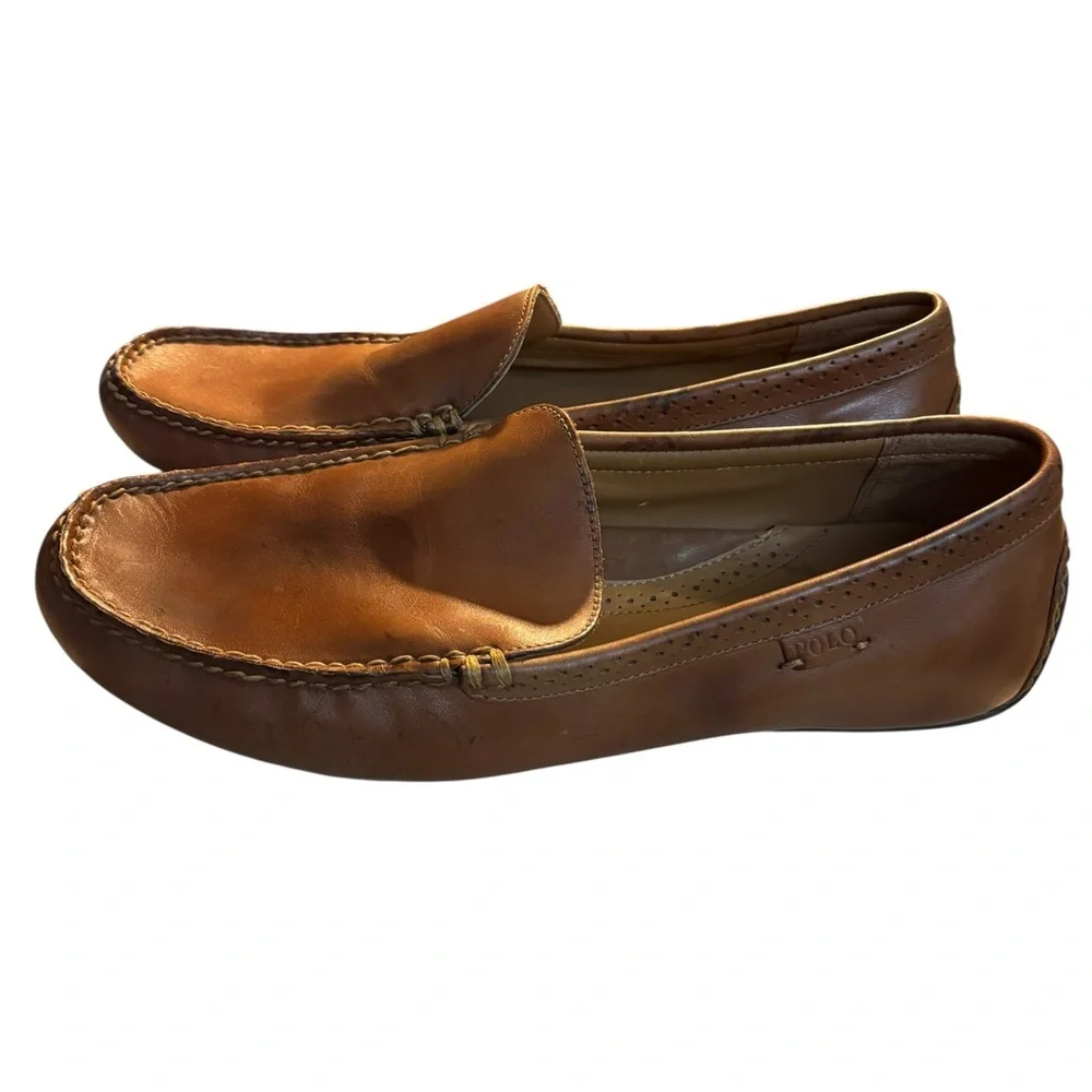Polo Ralph Lauren | slip on loafers shoes leather Redden 10.5D 10.5 D